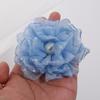 9cm grande em estoque com tecido de pérola tecido de flor gaze de flor acessórios de vestuário broche acessórios de vestuário
