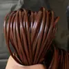 Tiras de Rattan Sintético, Materiais para Tecelagem de Rattan Plano Milimétrico, Fios de Rattan, Sacolas de Tecelagem de Rattan Sintético, Tiras de Rattan Plástico Feitas à Mão