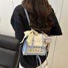 Mochila Casual Ins de Moda Preppy para Mujer, Versátil, Linda y Personalizada, Bolso Cruzado para Compras y Clase