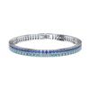 Mecanismo de Cierre Cadena Pulsera de Plata S925 Fila Única Circonita Diamante Artificial Pulsera Venta Directa de Fábrica