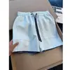 Nuevos Shorts de Punto para Hombre de 4 Pulgadas para el Verano 2026 con Cintura Elástica, Shorts Juveniles con Acabado de Alta Gama, Pantalones de Talla Grande para Mujer