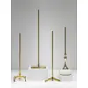 Accesorios para Soporte de Modelo: Placa Cuadrada de Acero Inoxidable Grueso Espejada de Moda, Base Triangular con Ruedas Universales para Exhibición de Modelos