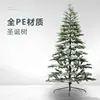 Árbol de Navidad Artificial Personalizado de PE Completo con Base de Hierro Densa, Adorno de Decoración Navideña, Árbol de Navidad Verde de Pie