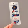 Pinza para el pelo azul denim con forma de corazón para niños, accesorio para el pelo, pinza con borde de estrella para niña, nuevo estilo 2025, pinza para el pelo bb para el pelo de bebé de niñas