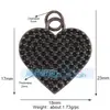 M18 L26 K07 Accesorios para joyería DIY colgante de cobre puro colgante pequeño luna triángulo corazón de melocotón redondo marca