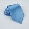 Conjunto de Gravata Masculina de 8cm Amarrada à Mão com Lenço de Bolso Liso Quadrado Pequeno, Terno de Uma Cor, Traje Formal de Negócios
