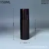 Fornecimento em estoque do fabricante de frascos com tampa spray preta, feitos de material HDPE, frascos plásticos universais para loção de 100-200ML
