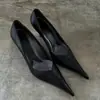 Primer Encuentro Ji Chica Picante Tacones de Aguja para Mujer 2026 Otoño Nuevos Zapatos de Salón Poco Profundos Estilo Socialité