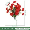 Flores Artificiais Transfronteiriças da Amazon Flores de Glória da Manhã Eucalipto Artificial Flores Artificiais Decoração de Arranjo de Flores para Casa Jardim Externo