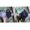 Chapéu DIY para Fotos de Formatura de Estudantes Universitários Presente Grampo de Cabelo com Flor Flor Acabada Fotos de Melhor Amigo Recém-Formado Presente para Namorada Preto