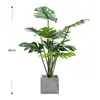 Estilo Ins Escandinavo Planta Artificial Planta Verde Biônica Enfeites Decorativos Monstera Falsa Sala de Estar Interior Árvore em Vaso de Chão