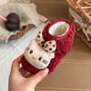 Botas de Dibujos Animados de Lana de Cordero 2026 Estilo Invierno Botines Cortos para Bebé Niña Más Terciopelo Más Gruesos Zapatos de Algodón para Nieve para Niñas