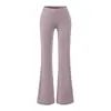 Conjunto de top corto fruncido en la cintura de un hombro estilo chica atrevida + cárdigan corto de manga media + pantalones largos ajustados acampanados para mujer