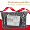 0.5mm picado fibra de carbono fácil dispersão alta pureza fibra de carbono picada 0.5mm fornecimento a granel