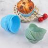 Forma de Silicone para Bolo Assar Muffin Copo Redondo 7CM Forma de Bolo para Assar Doméstico Forma para Pudim Gelatina Puff