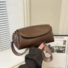 2025 Casual Nova Cor Sólida Retrô Bolsa Feminina Outono e Inverno Tendência Superfície Macia Alça Larga de Ombro Ombro Único Transversal Bolsa Almofada para o Dia a Dia