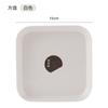 Plato para escupir huesos de estilo japonés para el hogar creativo Plato cuadrado para snacks Plato de plástico para huesos de fruta Plato para pastel Plato para mesa de comedor Venta al por mayor