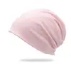 Gorro Unissex de Cor Sólida com Caimento Solto para Clima Frio, Chapéu de Lã Fino de Camada Dupla Fashion Personalizado para Homens e Mulheres, Chapéu Quente Pós-Parto, Gorro de Tricô