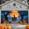 Decoración de Puerta de Garaje para Halloween Transfronteriza, Tela de Fondo, Fantasma, Casa Embrujada, Decoración para Fiesta al Aire Libre, Fabricante