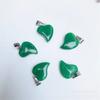 Colgante de corazón oblicuo de piedra semipreciosa natural de cristal de 15*20 mm. Joyería de AliExpress.