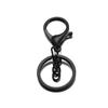 Chaveiro de fivela de lagosta de oito caracteres Acessórios de joias DIY Fivela de lagosta de liga de 30 mm Chaveiro de metal de três peças