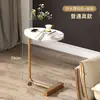 Mesa Lateral de Luxo Leve, Mesa de Canto Simples para Sala de Estar, Casa, Hotel e Pousada, Mesa Lateral Pequena, Criado-Mudo, Mesa de Centro Pequena Móvel para Apartamento