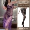 Lingerie Sexy Renda Transparente Peça Única Camisola Padrão Suspender Boate Sexy Camisola Transparente Roupão de Casal
