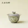 Taza de té de cerámica pintada a mano con rosa y ventana Ino Kiyomatsu, cuenco de té exquisito para uso doméstico, cuenco para preparar té, juego de té para mujer
