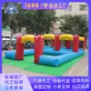 Cancha de Obstáculos Inflable de la Copa del Mundo Red Parque de Obstáculos Inflable para Niños Equipo de Diversión para Actividades al Aire Libre