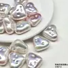 Ding Yi Lua Fria Pérola de Imitação Galvanizada Irregular Bicolor Série Barroca Rosa Claro Com Furo Contas Soltas Acessórios para Pulseira DIY