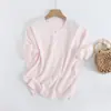 M Estilo Europeo y Americano Transfronterizo 2026 Nueva Moda Elegante Ropa para Mujer Estilo Sencillo para el Trabajo Top de Punto de Manga Corta