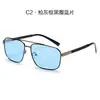 Nuevas Gafas de Sol Polarizadas, Gafas de Sol para Hombre, Gafas de Conducir, Gafas de Sol de Acero Inoxidable de Alta Gama, Protección Solar