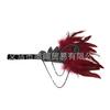 Banda para el cabello de plumas de los años 20 Novia europea y americana Mesa Actuación Baile Banquete Banda para el cabello con borlas Banda para el cabello de diamantes Tocado Accesorios para el cabello