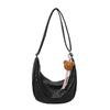 Moda Retro Casual Mujer 2025 Nueva Moda Casual Bolso Mensajero Bolso Tejido Un Hombro Axila Color Sólido Bolso Dumpling