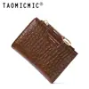 Comercio Exterior Venta Caliente Gama Alta Estilo Ins Cartera para Mujer Plegable Simple con Cremallera Portatarjetas Cartera Bolso Dos en Uno