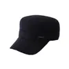 Gorra de Lana y Algodón para Hombres de Mediana Edad y Mayores, Gorra de Béisbol Cálida de Invierno para Papá con Forro de Felpa y Protección para las Orejas, Gorra a Prueba de Frío para Abuelo