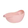 Lavador de Arroz de Cozinha Espesso Colorido, Peneira para Lavar Arroz, Bacia para Lavar Arroz, Cesta Drenante de Plástico para Legumes, Cesta para Lavar Legumes, Cestas Grandes e Pequenas