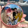 Espejo Reflectante para Fotografía de Viajes, Espejo Redondo Pequeño con Superficie Convexa, Espejo de Mano Portátil para Fotografía, Espejo Convexo Redondo de Mano para Viajes