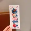 Grampo de Cabelo Infantil em Tecido Jeans Estilo Coreano Grampo de Cabelo Envolto em Tecido para Bebê Não Danifica Cabelo Grampo para Franja de Menina Franja Desfiada Acessórios de Cabelo