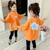 Blusas de algodón puro para niñas, nuevo estilo otoño 2026, camiseta interior básica para niñas, camiseta de manga larga para niñas mayores, primavera y otoño