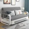Sofá cama plegable multifuncional para salas de estar pequeñas, extensible y retráctil, adecuado para uso individual, doble o triple, con capacidad de almacenamiento