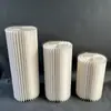 Mesa de postres cilíndrica plegable para bodas, columna romana de papel, adornos de plomo para caminos, escaparates de centros comerciales, diseño para fiestas de cumpleaños