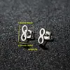 Pendientes Multiestilo de Comercio Exterior Moda Ins Geométricos Simples Pendientes de Botón Pequeños Pendientes de Acero Inoxidable Venta Directa de Fábrica En Stock