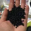 3-16mm Diamante Negro Contas Redondas Pretas Ágata Negra Imitação Contas de Vidro Cristal Contas para Cortina Brilhante Transparente DIY
