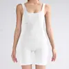 Traje de Yoga de una Pieza Ajustado con Hilo, Chaleco sin Mangas, Traje de Entrenamiento de Pilates, Ropa Deportiva de una Pieza, Impresionante Ropa de Fitness para Verano