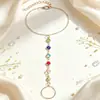 Pulseira Popular Quadrada de Zircônia Colorida Flor de Dedo Tendência Simples Europeia e Americana Transfronteiriça Amazon Personalizada