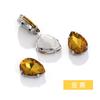 Pedras de Strass com Garras Gota d'Água e Base Pontiaguda, Base White K Não Desbota, Acessórios para Vestido de Noiva DIY, Enfeites, Materiais, Pedras de Strass com Garras Costuráveis à Mão