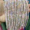3 x 4MM contas de ábaco facetadas pedra natural jade branco tingido DIY joias colar pulseira acessórios em estoque atacado