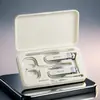 Set de Cortauñas de Acero Inoxidable para el Hogar de Cinco Piezas Portátil Herramientas de Manicura Pedicura Caja de Regalo Limpiador de Oídos