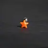 Uña de lengua de estrella perlada acrílico estrella de cinco puntas anillo de lengua de acero inoxidable joyería de piercing corporal nueva transfronteriza